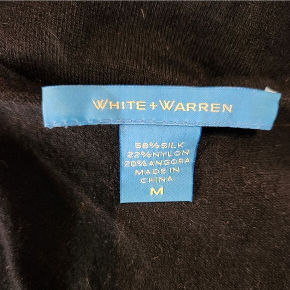 White+Warren Sequins Silk & Angora Tank Top Size Medium - Picture 5 of 5